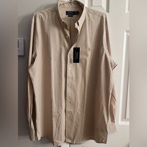 Polo Ralph Lauren Men's Classic-Fit Gingham Stretch Poplin Shirt XL